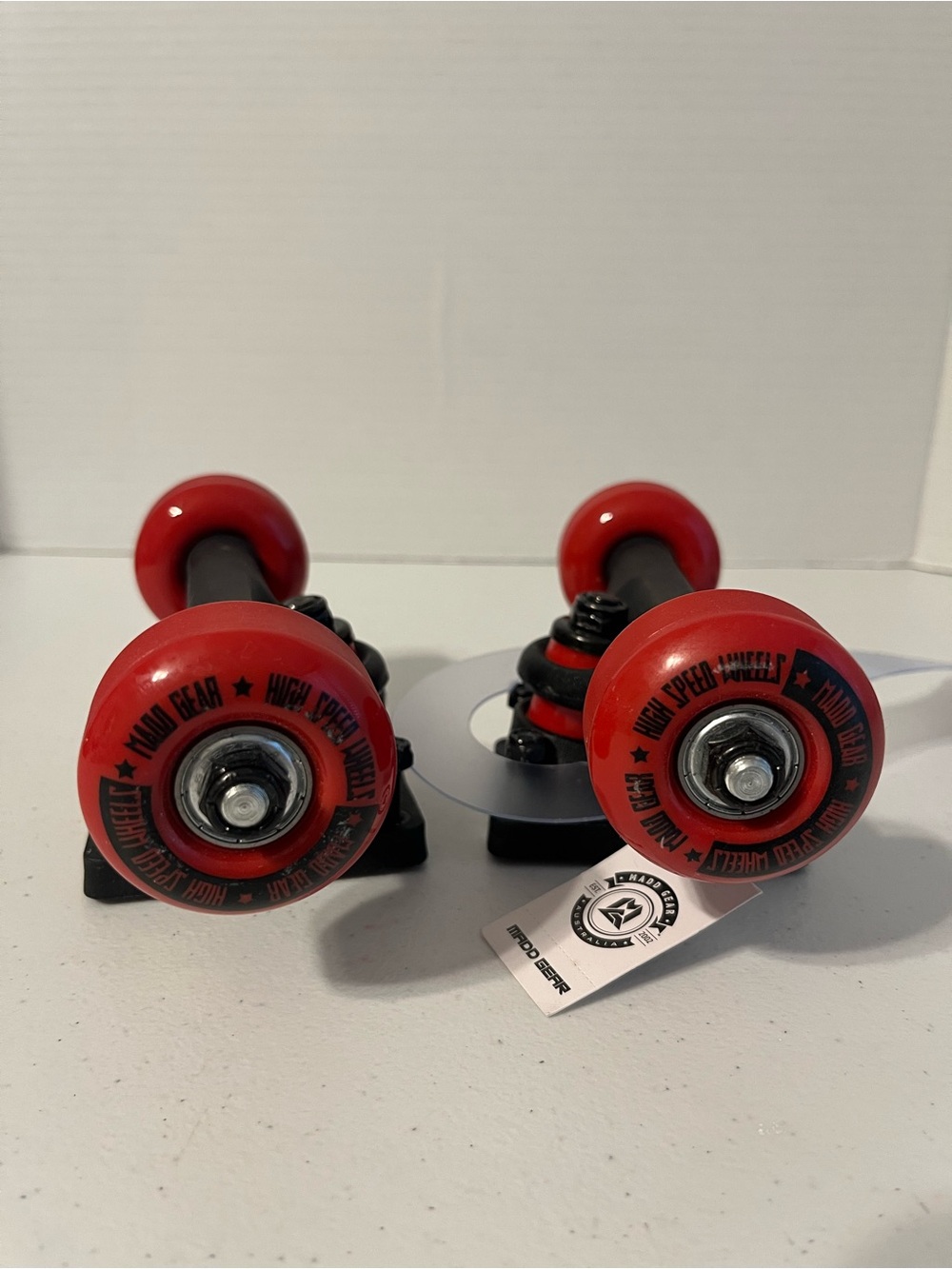 Madd Gear Red Skate Wheels with Black Trucks -A